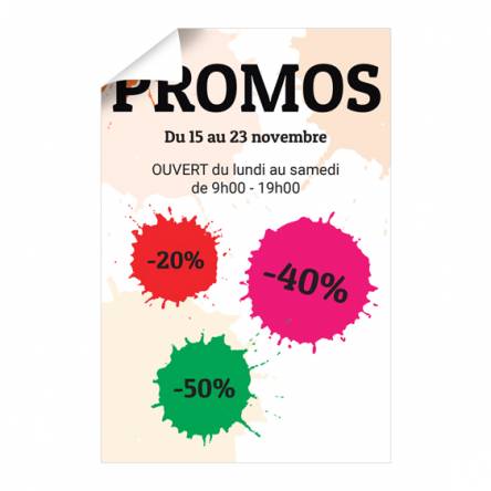 Affiche pour Promos