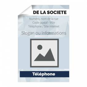 Affiche publicitaire entreprise