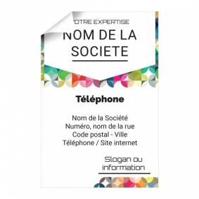 Affiche publicitaire verticale