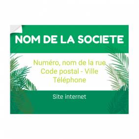 Sticker publicitaire végétal